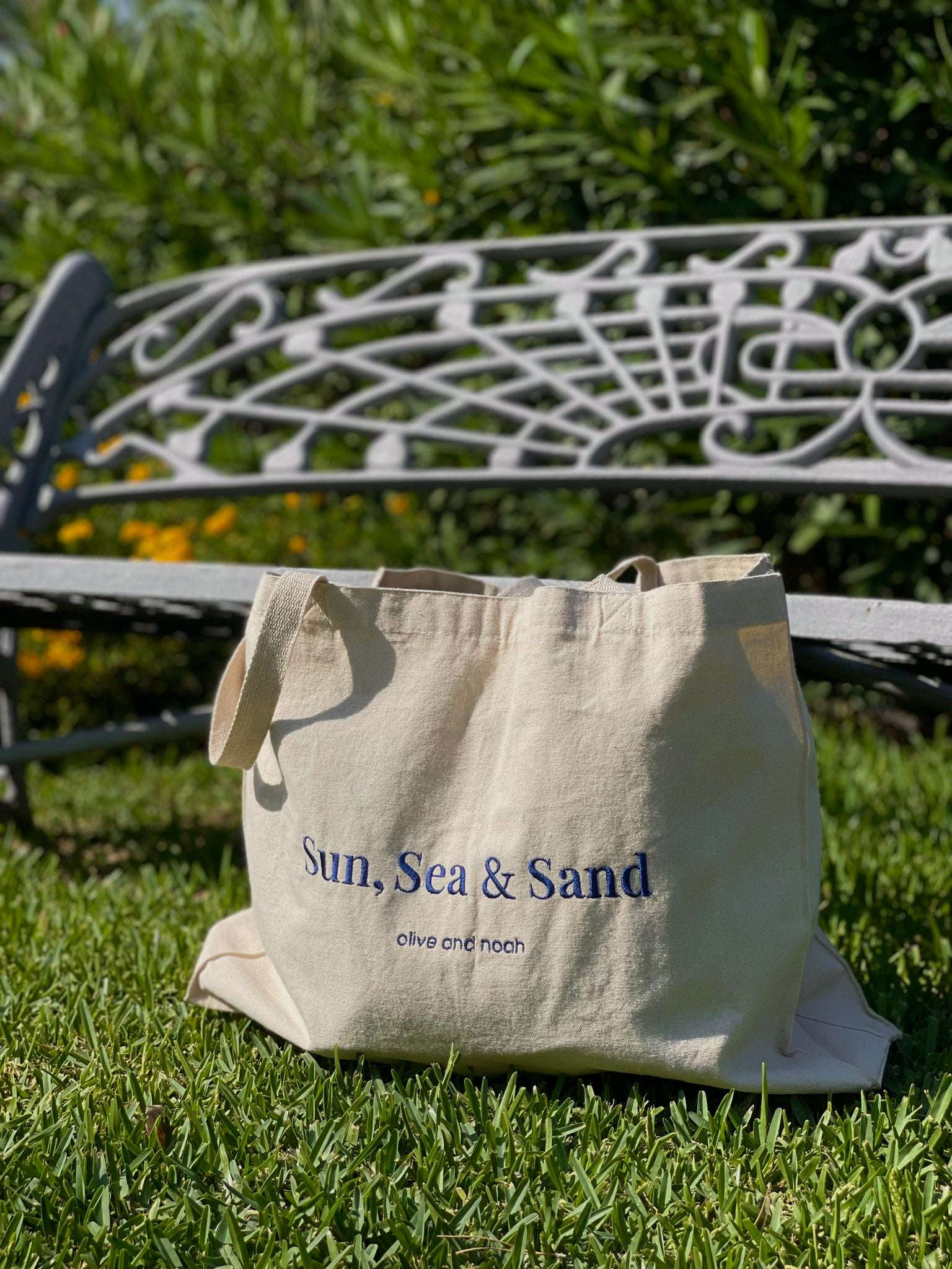 sun sea sand xl tote olive and noah