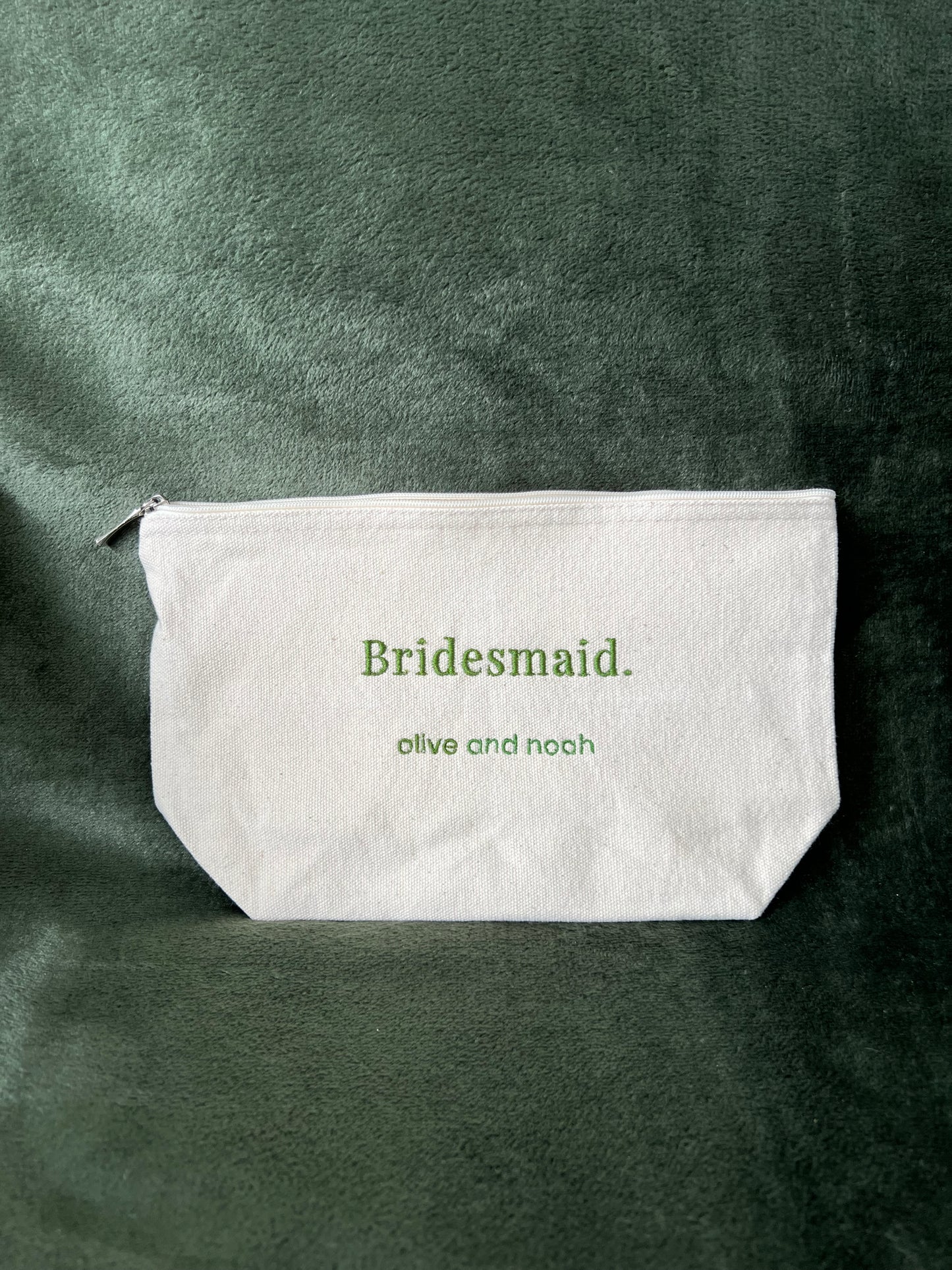 bridesmaid accessory pouch