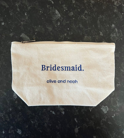 bridesmaid accessory pouch